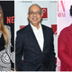 Mariah Carey attends the premiere of Tyler Perry’s “A Fall From Grace” on January 13, 2020 in New York City; George C. Wolfe attends the 2019 New Dramatists Luncheon on May 14, 2019 in New York City; Stacey Abrams attends The Hollywood Reporter’s Power 100 Women in Entertainment on December 11, 2019 in Hollywood, California.